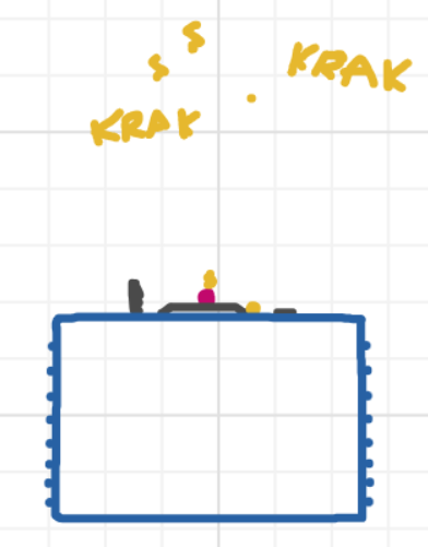 A panel from What's The Point, episode five of the Board Boards object show by Furretwalk/WalkingFurret.